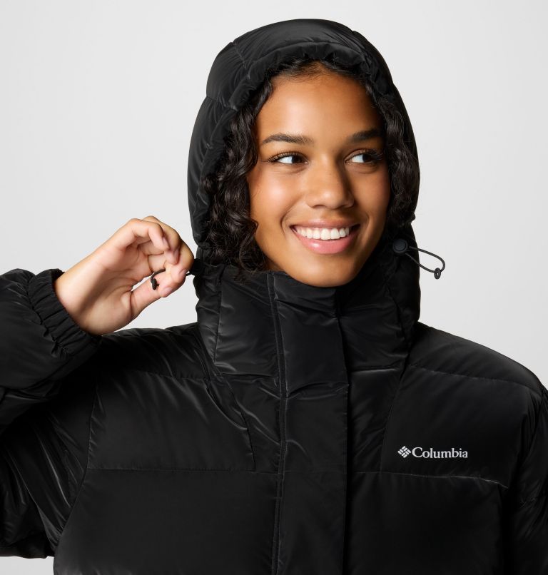 Bulo Point III Daunen-Puffer-Jacke mit Kapuze für Frauen, Color: Black Velvet Sheen, image 5