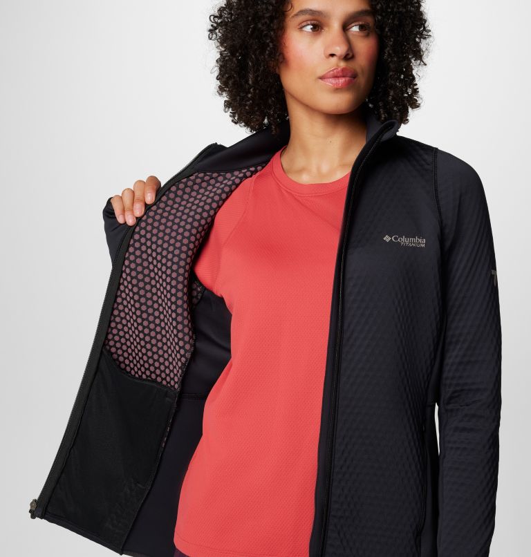 Veste Technique en Polaire Quadrillée Triple Canyon Femme, Color: Black, image 7