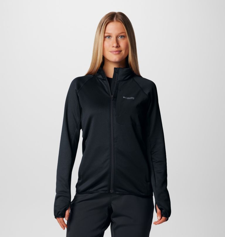 Veste Technique en Polaire Quadrillée Triple Canyon Femme, Color: Black, image 1