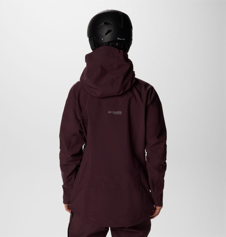 Women's Platinum Peak II 3L Waterproof Ski Shell, Color: Moonvista, image 2