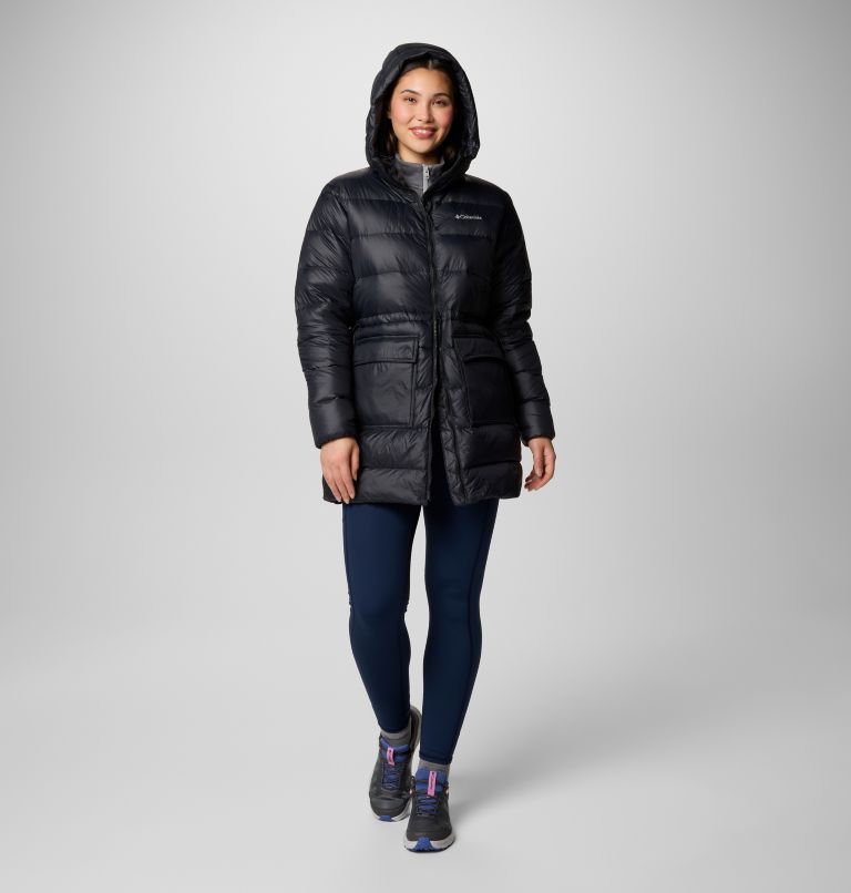 Veste Mi-Longue en Duvet à Capuche Harmony Falls Femme, Color: Black, image 3