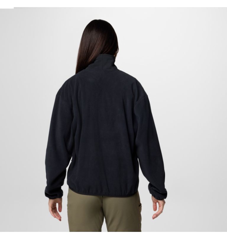 Polaire Demi-Zip Sequoia Grove Femme, Color: Black, image 2