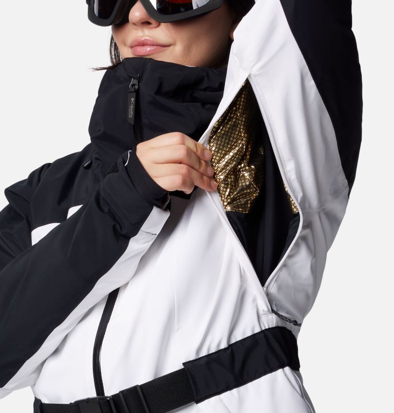 Cirque Bowl isolierte wasserdichte Skijacke für Frauen, Color: White, Black, image 9
