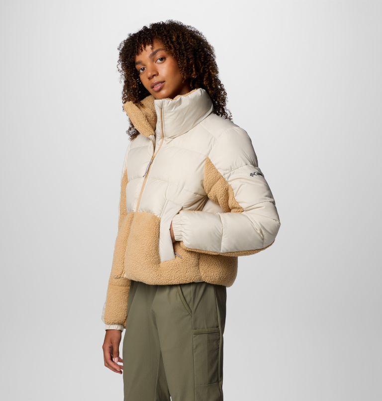 Leadbetter Point II Sherpa Hybrid Puffer-Jacke für Frauen, Color: Dark Stone, Canoe, image 4
