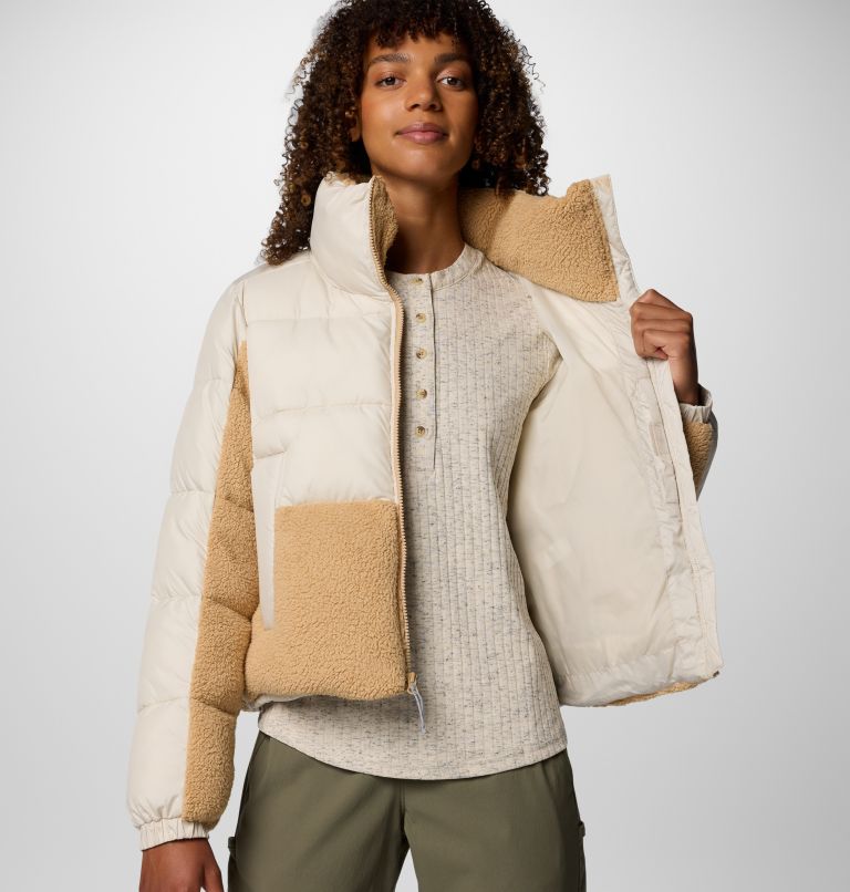 Leadbetter Point II Sherpa Hybrid Puffer-Jacke für Frauen, Color: Dark Stone, Canoe, image 7