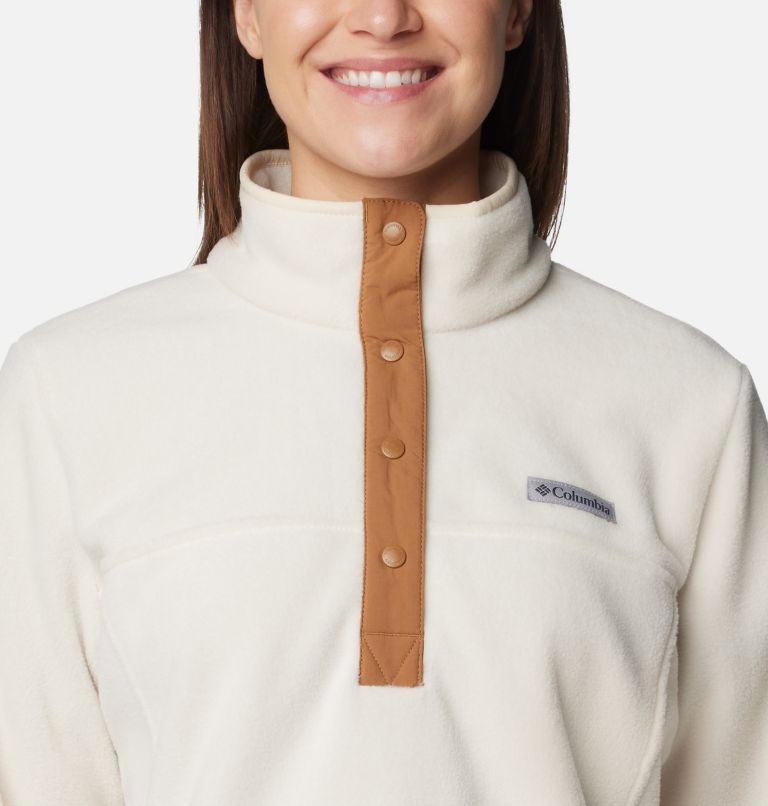 Benton Springs Half Snap Pullover für Frauen, Color: Chalk, Camel Brown, image 4