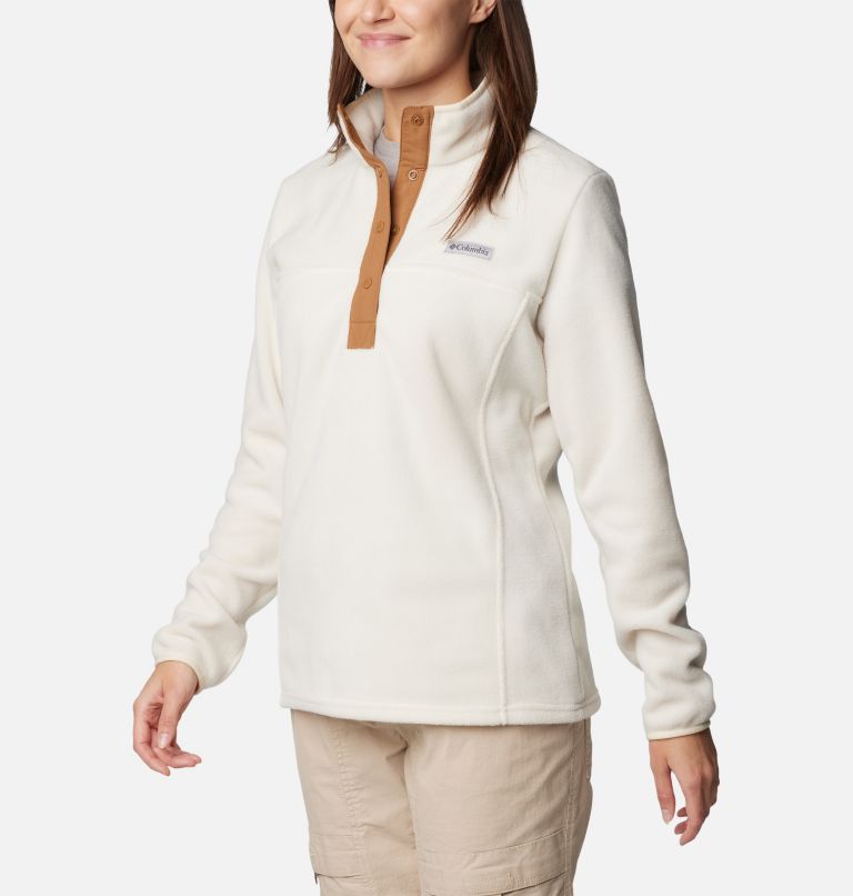 Benton Springs Half Snap Pullover für Frauen, Color: Chalk, Camel Brown, image 5