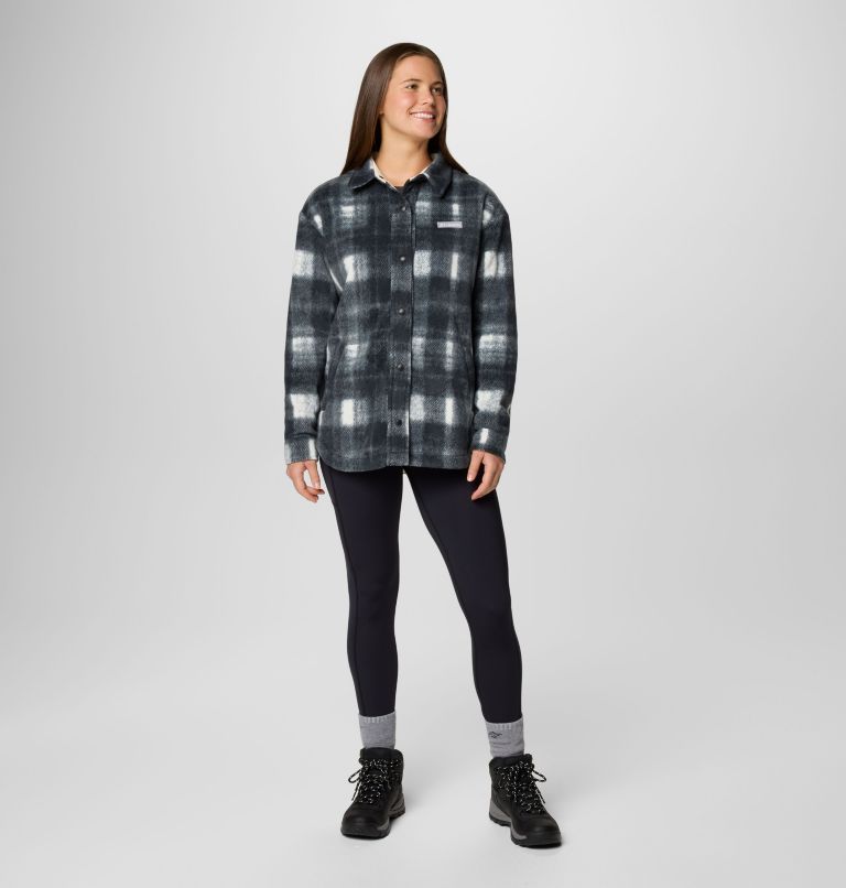 Benton Springs Fleece Shirt Jacke für Frauen, Color: Chalk Omblur Tonal, image 3