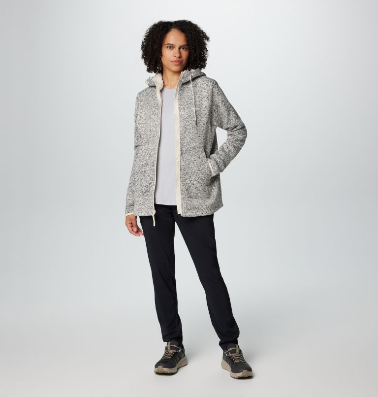 Sweater Weather II Sherpa Fleecejacke für Frauen, Color: Chalk Heather, image 3