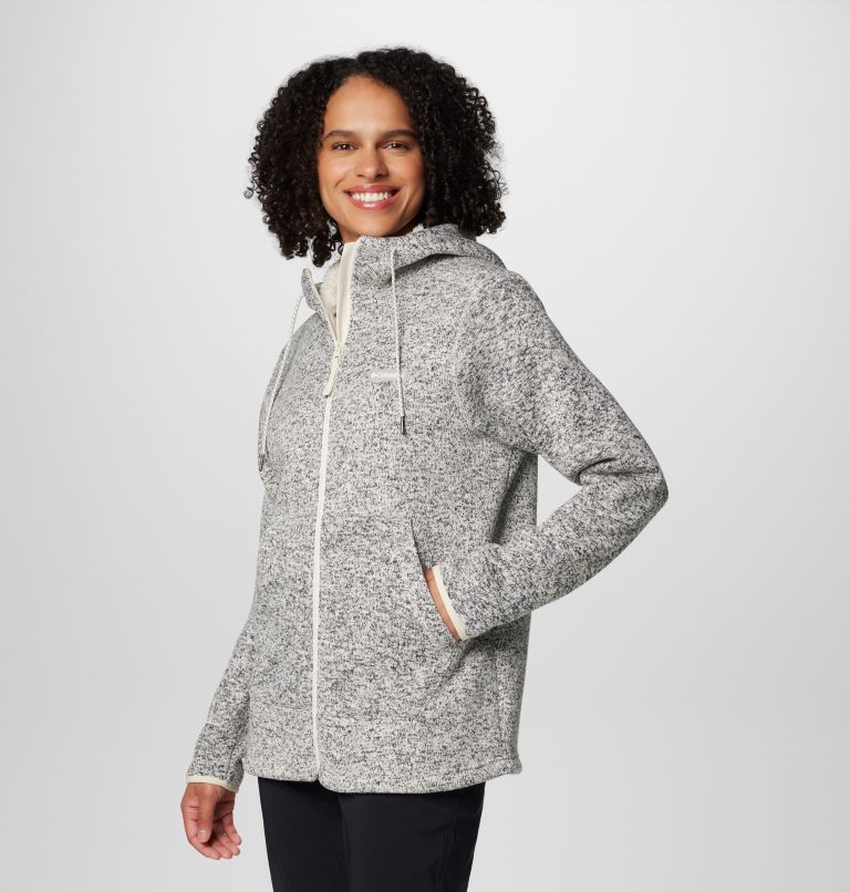 Sweater Weather II Sherpa Fleecejacke für Frauen, Color: Chalk Heather, image 4