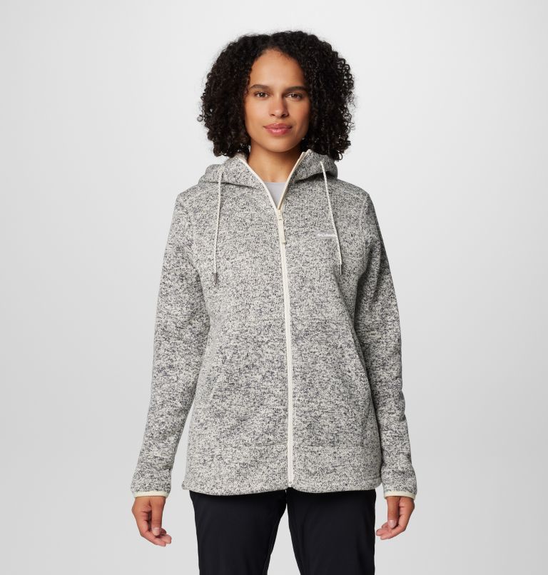 Sweater Weather II Sherpa Fleecejacke für Frauen, Color: Chalk Heather, image 1