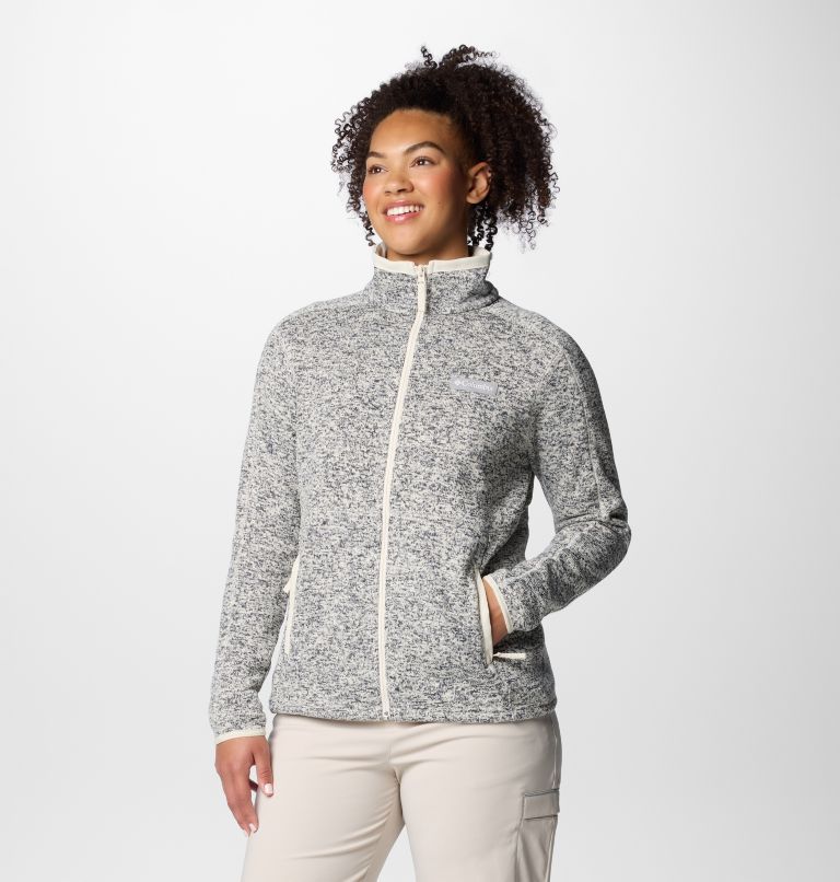 Veste Polaire Sweater Weather II Femme, Color: Chalk Heather, image 4