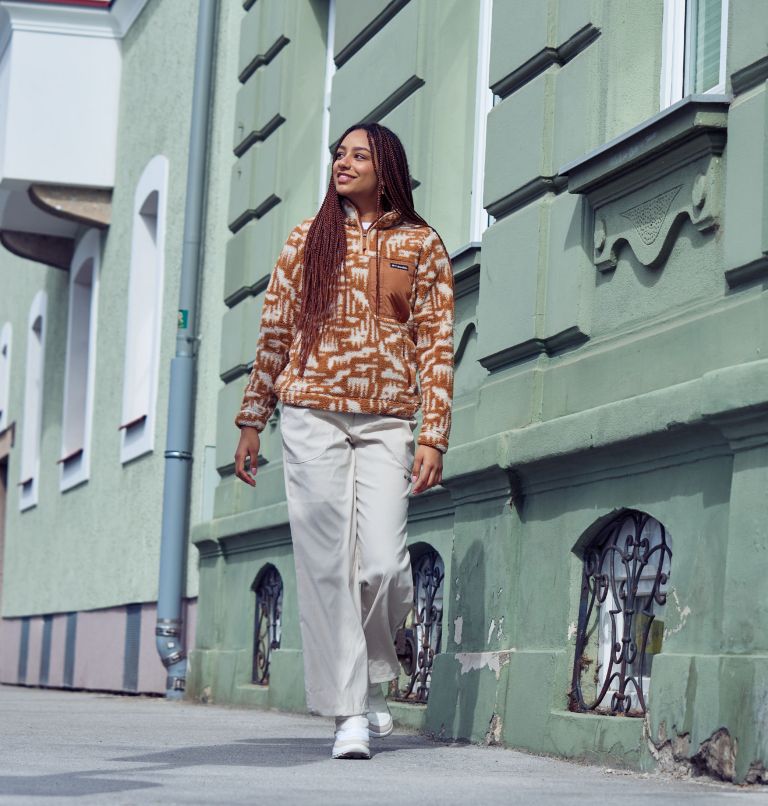 West Bend II Sherpa Half Zip Fleece für Frauen, Color: Camel Brown Highland Tonal, image 7
