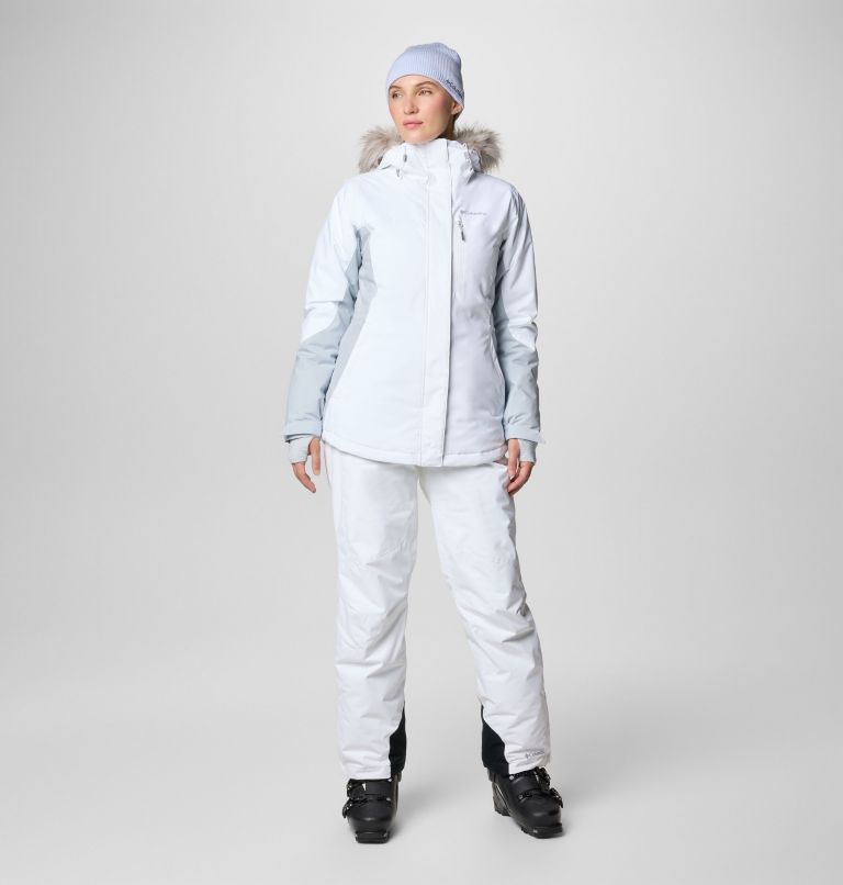 Women's Bugaboo II Omni-Heat Waterproof Ski Trousers, Color: White, image 3