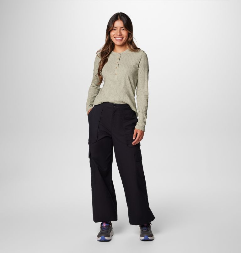 Women's Brea Falls Cotton Ripstop Cargo Trousers, Color: Black, image 3