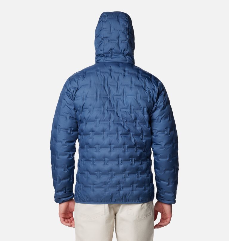 Men's Delta Ridge Down Hooded Jacket, Color: Dark Mountain, image 2