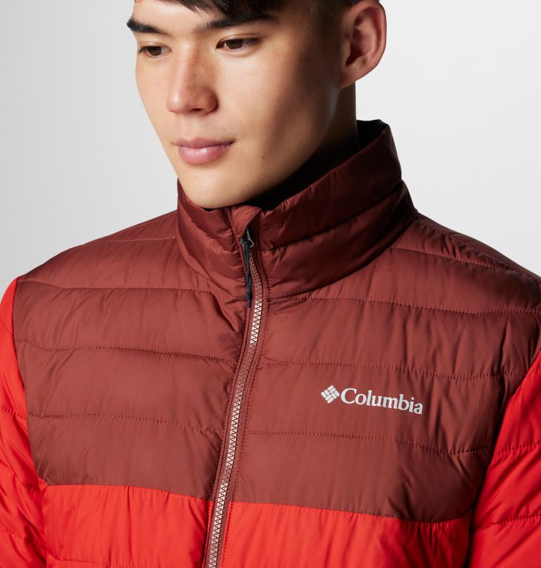 Veste Isolée Powder Lite II Homme, Color: Sail Red, Spice, image 5