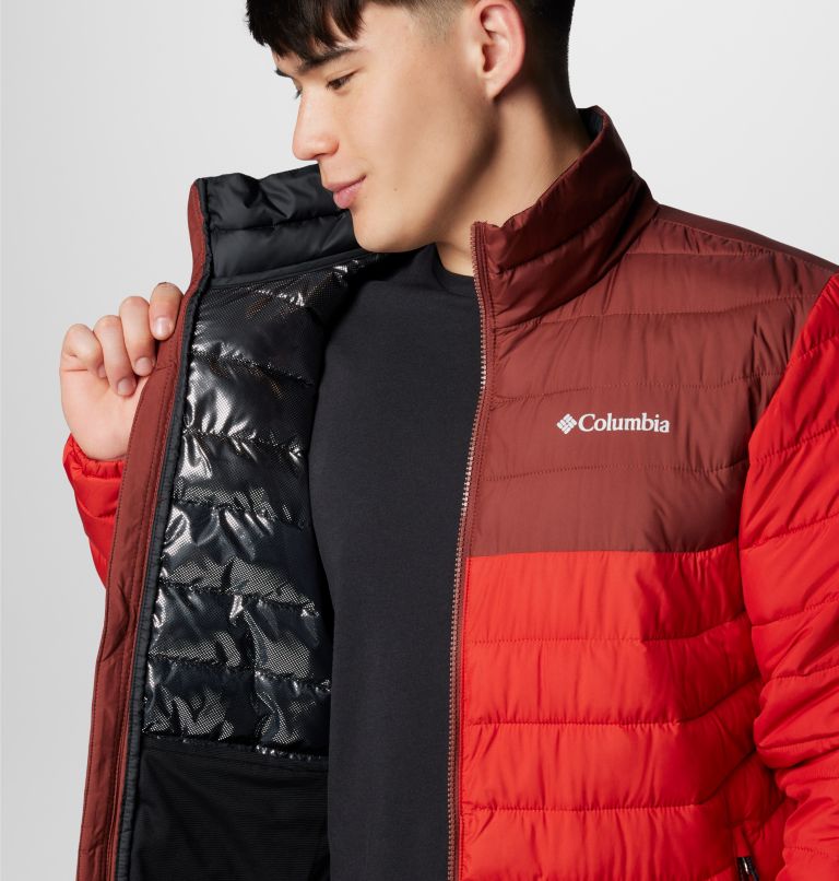 Veste Isolée Powder Lite II Homme, Color: Sail Red, Spice, image 7