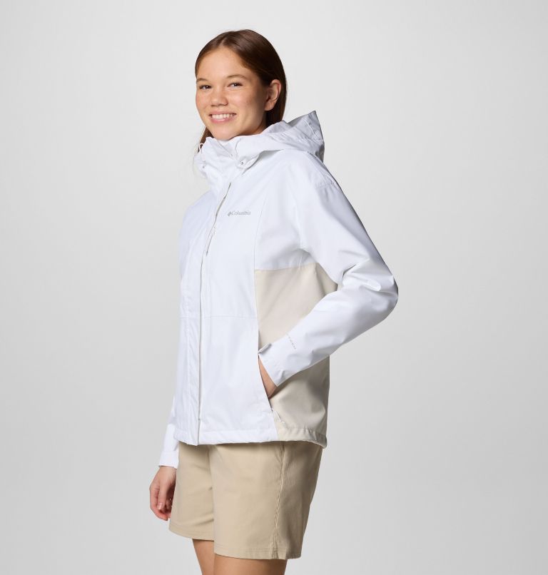 Women's Hikebound II Jacket, Color: White, Chalk, image 3