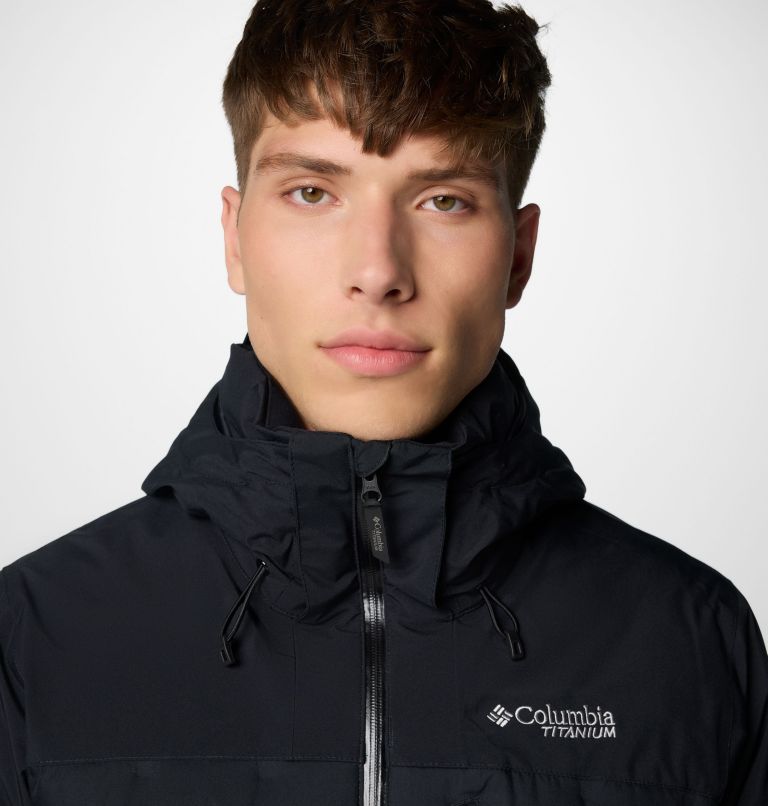 Giacca da sci impermeabile in piumino con cappuccio Wild Card IV da uomo, Color: Black, image 5