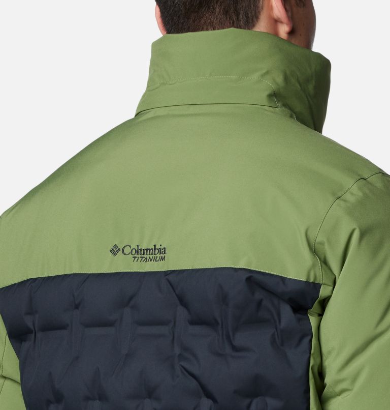 Men's Wild Card IV Hooded Waterproof Down Ski Jacket, Color: Black, Canteen, image 10