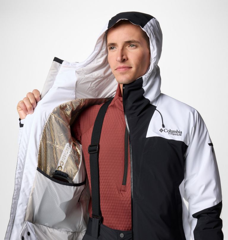 Veste de Ski Isolée Imperméable Cirque Bowl Homme, Color: White, Black, image 6