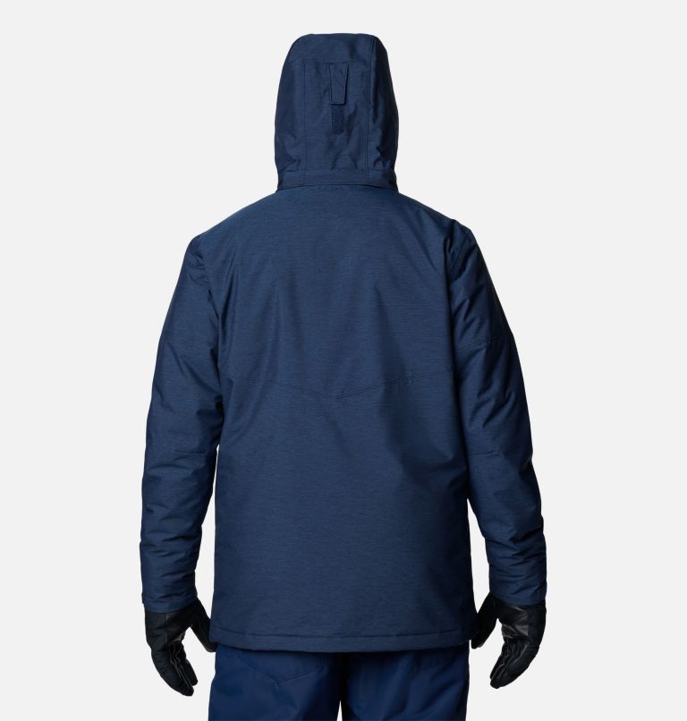 Men's Last Tracks II Jacket, Color: Collegiate Navy Melange, image 2