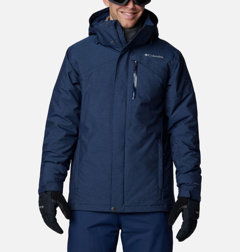 Men's Last Tracks II Jacket, Color: Collegiate Navy Melange, image 1