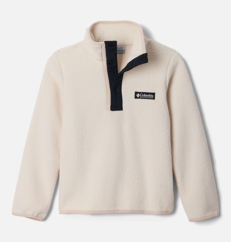 Helvetia II Sherpa Half Snap Fleece für Jugendliche, Color: Chalk, Black, image 1