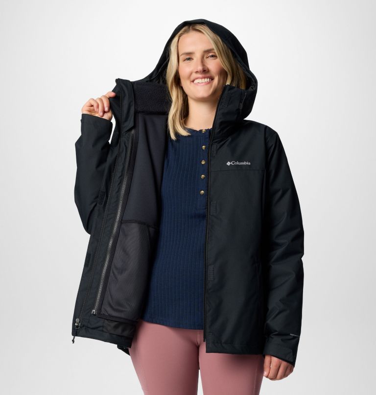 Women's Hikebound II 3-In-1 Waterproof Jacket, Color: Black, image 7