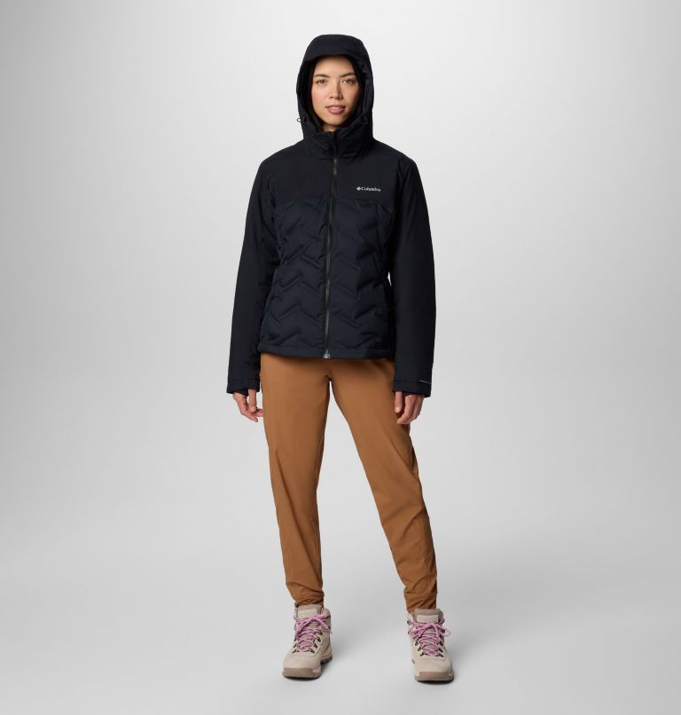 Women's Grand Trek III Waterproof Hooded Down Jacket, Color: Black, image 3