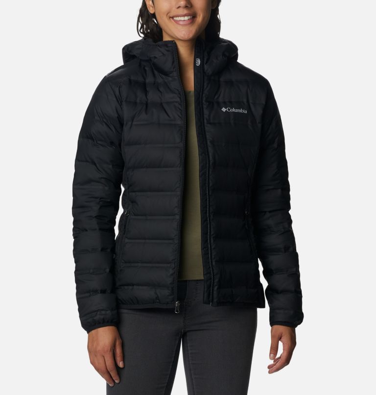 Women's Lake 22 II Down Hooded Jacket, Color: Black, image 6