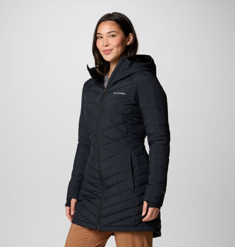 Joy Peak II isolierte Mid Jacke mit Kapuze für Frauen, Color: Black, image 4