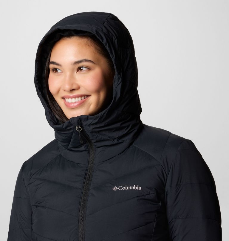 Joy Peak II isolierte Mid Jacke mit Kapuze für Frauen, Color: Black, image 5