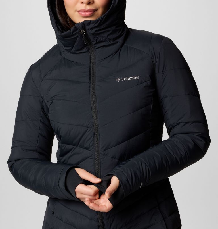 Joy Peak II isolierte Mid Jacke mit Kapuze für Frauen, Color: Black, image 6