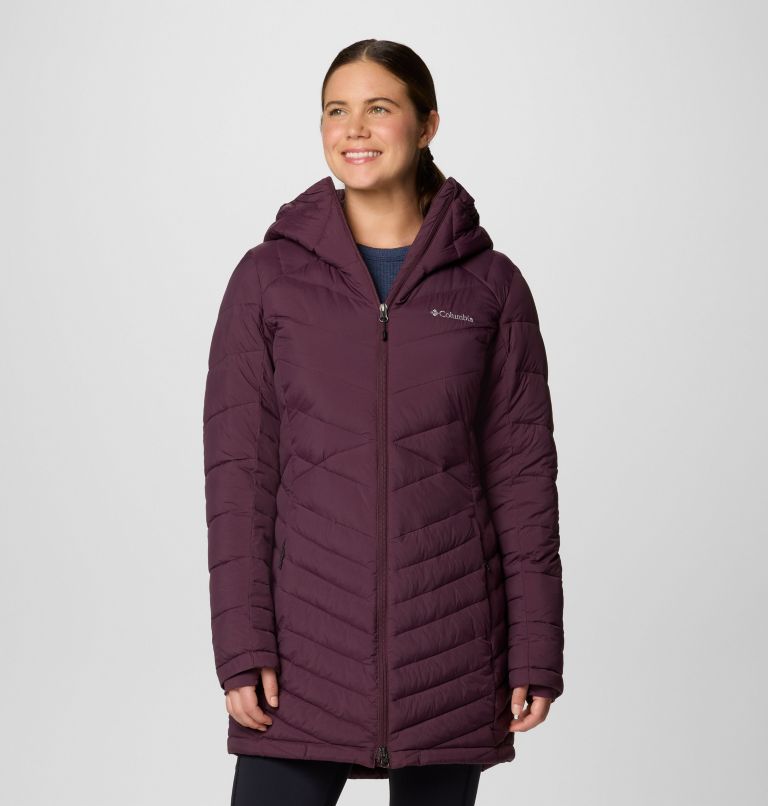Chaqueta aislante de largo medio con capucha Joy Peak II para mujer, Color: Moonvista, image 1