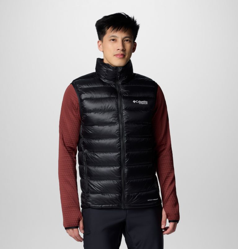 Men's Arctic Crest Down Vest, Color: Black, image 1