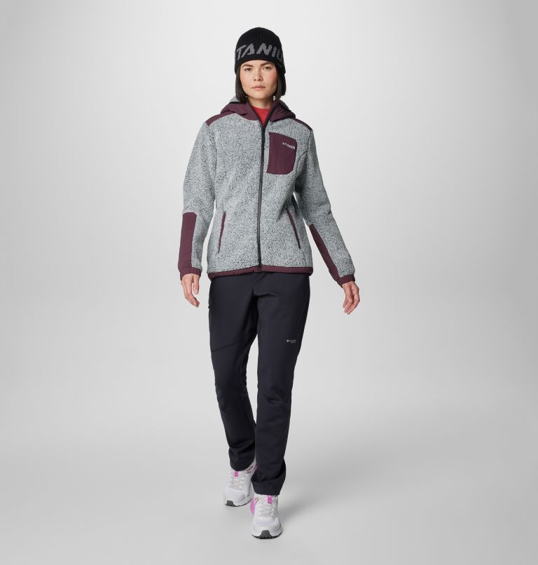 Veste Technique en Polaire Sherpa Arctic Crest Femme, Color: Moonvista, White, image 3