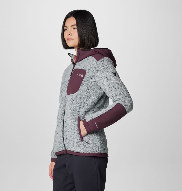 Veste Technique en Polaire Sherpa Arctic Crest Femme, Color: Moonvista, White, image 4