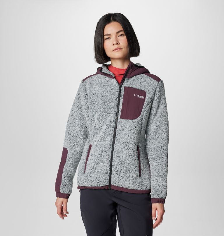 Veste Technique en Polaire Sherpa Arctic Crest Femme, Color: Moonvista, White, image 1