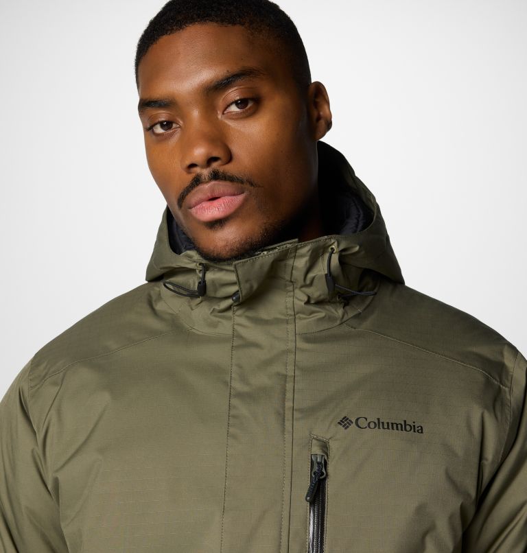 Men's Oak Harbor II Insulated Waterproof Jacket, Color: Stone Green, image 5