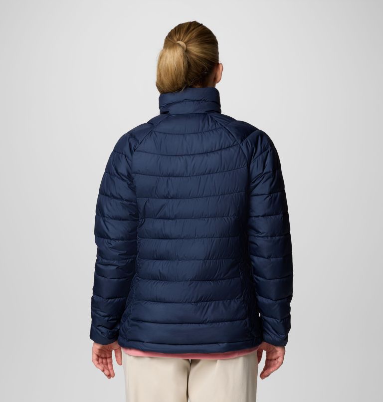 Veste Isolée à Capuche Powder Lite II Femme, Color: Collegiate Navy, image 2