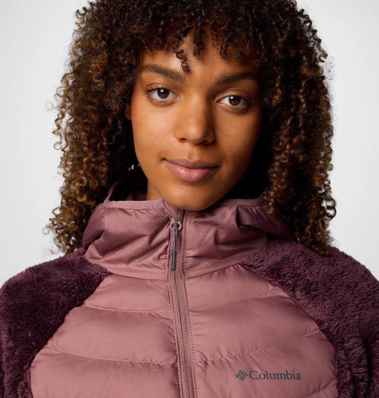 Powder Lite II Sherpa Hybrid Fleece-Jacke für Frauen, Color: Moonvista, Fig, image 5