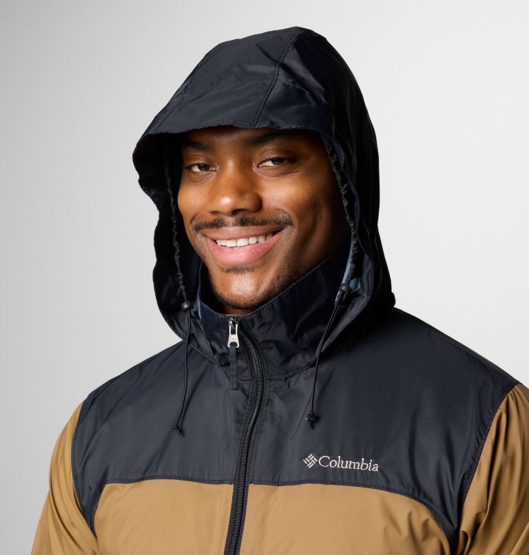 Men's Glennaker Lake II Rain Jacket, Color: Delta, Black, image 5