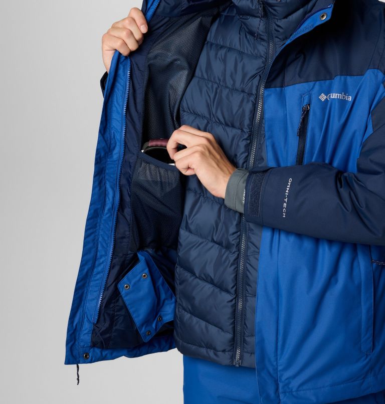 Men's Whirlibird V Interchange Jacket, Color: Mountain Blue, Collegiate Navy, image 6