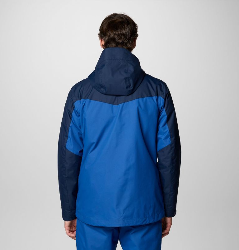 Men's Whirlibird V Interchange Jacket, Color: Mountain Blue, Collegiate Navy, image 2