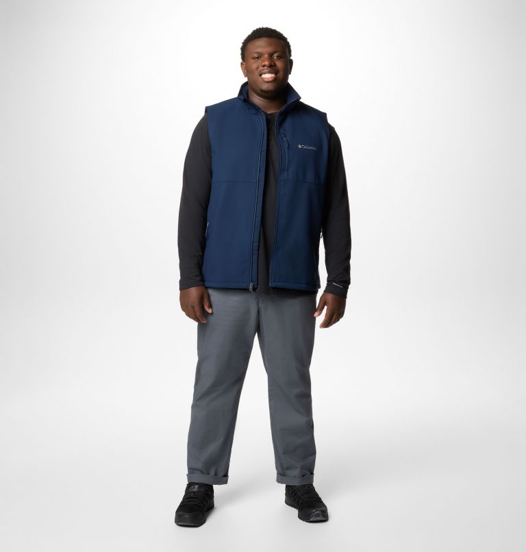 Men's Ascender II Softshell Hiking Gilet - Extended Size, Color: Collegiate Navy, image 3