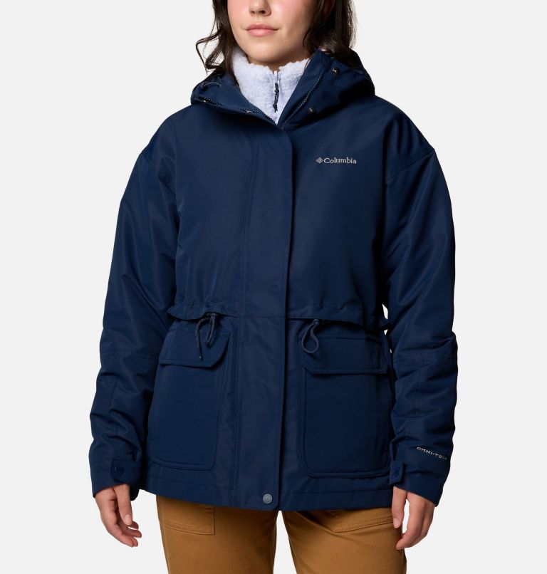 Women's Drop Ridge II 3-in-1 Waterproof Jacket, Color: Collegiate Navy, image 1