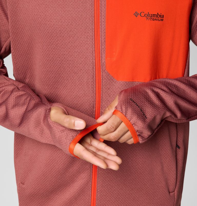 Men's Triple Canyon II Fleece Jacket, Color: Spice Heather, Spicy, image 6