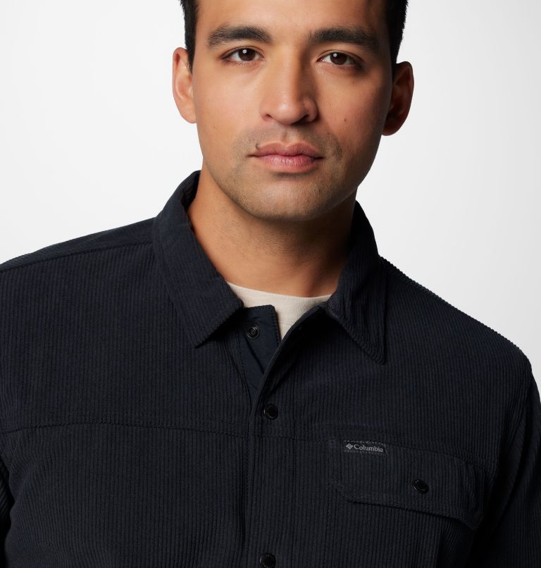 Men's Flare Gun Corduroy Shirt, Color: Black, image 5